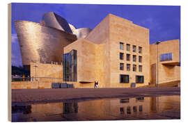 Holzbild Guggenheim Museum Bilbao