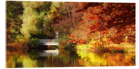 Acrylglasbild Herbst im Park
