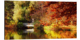 Alubild Herbst im Park