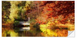 Wandsticker Herbst im Park