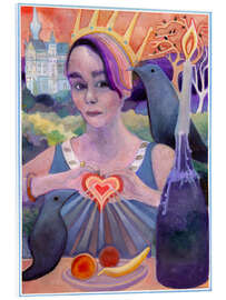 Acrylglasbild Königin der Krähen - Josh Byer