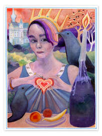 Wandbild Königin der Krähen - Josh Byer