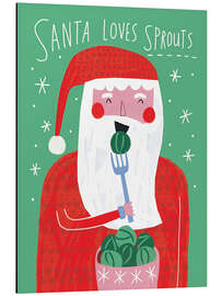 Alubild Santa Loves Sprouts - Charlotte Pepper