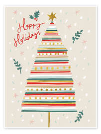 Wandbild Happy Holidays - Charlotte Pepper