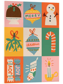 Acrylglasbild Merry Christmas III