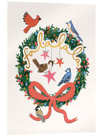 Acrylglasbild Weihnachtsvögel