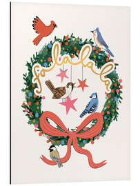 Magnettafel Weihnachtsvögel