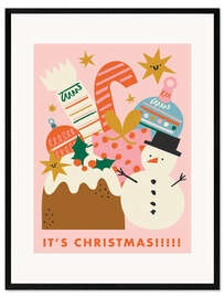 Gerahmter Kunstdruck It's Christmas!