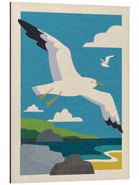 Alubild Möwe im Flug