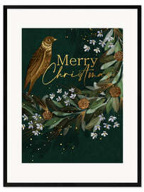 Gerahmter Kunstdruck Merry Christmas VII