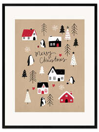 Gerahmter Kunstdruck Merry Christmas VIII