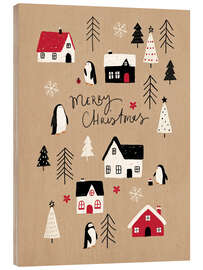 Holzbild Merry Christmas VIII