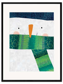 Gerahmter Kunstdruck Schneemännchen