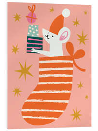 Gallery Print Niedliche Maus mit Geschenken