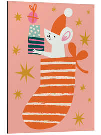 Magnettafel Niedliche Maus mit Geschenken