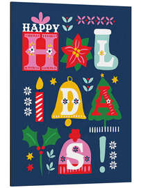 Magnettafel Happy Holidays