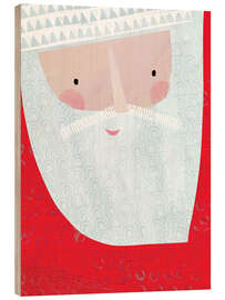 Holzbild Santa Claus