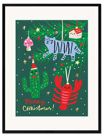 Gerahmter Kunstdruck Merry Christmas VI