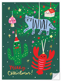Wandsticker Merry Christmas VI