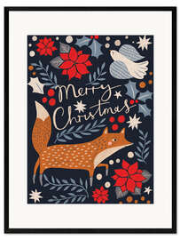 Gerahmter Kunstdruck Merry Christmas V
