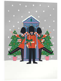 Acrylglasbild British King Gard unter Schnee