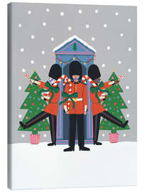 Leinwandbild British King Gard unter Schnee