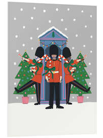 Hartschaumbild British King Gard unter Schnee