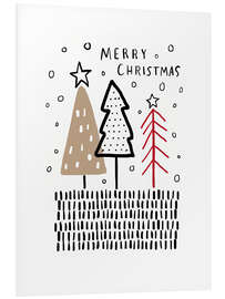 Hartschaumbild Merry Christmas IV