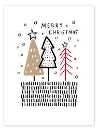 Wandbild Merry Christmas IV - Charlotte Pepper