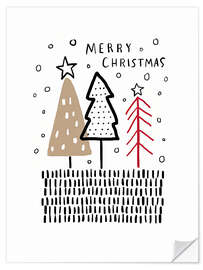 Wandsticker Merry Christmas IV