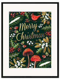 Gerahmter Kunstdruck Merry Christmas II