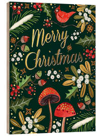Holzbild Merry Christmas II