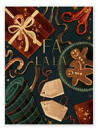 Wandbild Fa la la - Victoria Nelson