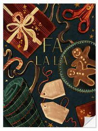 Sticker mural Fa la la - Victoria Nelson