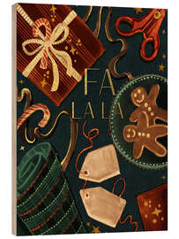 Holzbild Fa la la - Victoria Nelson