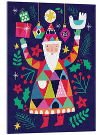 Acrylglasbild Der Weihnachtsmann ist da! - Charlotte Pepper