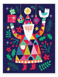 Wandbild Der Weihnachtsmann ist da! - Charlotte Pepper