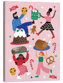 Leinwandbild Großes Weihnachtsbankett - Charlotte Pepper