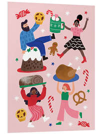 Hartschaumbild Großes Weihnachtsbankett - Charlotte Pepper