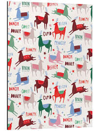 Alubild Die Rentiere von Santa Claus - Charlotte Pepper