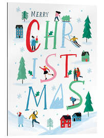 Gallery Print Merry Christmas in Snow