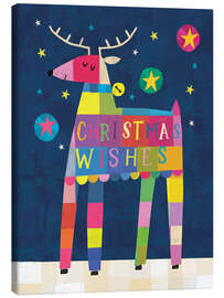 Leinwandbild Christmas wishes - Rentier
