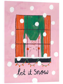 Acrylglasbild Let it snow - Amy Hodkin