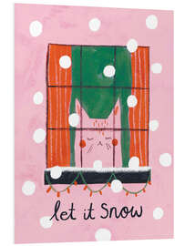 Hartschaumbild Let it snow - Amy Hodkin
