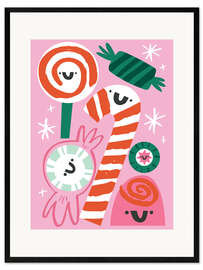 Gerahmter Kunstdruck Süße Weihnachten