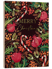 Holzbild Merry Christmas