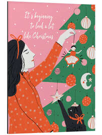 Aluminiumtavla It's beginning to look a lot like Christmas - Amy Hodkin