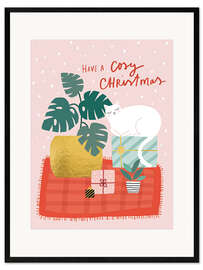 Gerahmter Kunstdruck Have a cosy Christmas