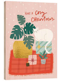 Holzbild Have a cosy Christmas