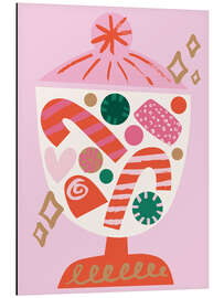 Alubild Weihnachtsbonbons